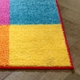 thumbnail image 4 of Well Woven StarBright Bright Square Modern Geometric Kids Rug Multi 2' x 7'3" Runner Area Rug, 4 of 8