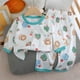 thumbnail image 2 of Odeerbi 1-6 Años Niños Niñas Pijama de Verano de Algodón de Manga Larga Conjunto de Pantalones Con Estampado Suave Ropa de Dormir Conjuntos de Pijama de Dos Piezas, 2 of 5
