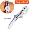thumbnail image 2 of 2pcs Ring Sizer Measuring Tool, 1-17 US Ring Measurement Tool with【Magnified Glass】Finger Measure for Ring Size Measurement Tool, Ring Sizers, Jewelry Measuring Tool White, 2 of 4