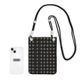 thumbnail image 2 of Multi-Color Cross-Body Handbag 8.27×5.91in Waterproof, Scratch-Resistant And Odor-Free Detachable Shoulder Strap Black Houndstooth Vintage Texture_85706_3, 2 of 8
