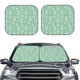 thumbnail image 2 of Xecao Tropical Pineapple for Foldable Car Sun Shades (2-Pack) offer sun protection with an easy-fold design for convenient windshield shading., 2 of 7