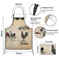 thumbnail image 7 of Women Men Adjustable Bib Apron with Pockets Farmhouse and Chickens Cooking Kitchen Aprons, 7 of 7