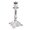 silver, variant on Romantics Single Candelabra With Detailed Engraved Pattern Elegant Metal Taper Candlestick Holders For Holiday Present