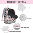 thumbnail image 4 of Women's Bohemian Zipper Backpack, Stylish Floral Print Rucksack with Front Pocket, Durable Lightweight Bag for School, College, Work Commute, Travel, Ideal Gift, 4 of 5
