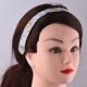 thumbnail image 3 of Diadema ajustable para niños con diseño de cuadros plateados y rojos, ideal para peinar y sujetar el cabello. Incluye accesorios de patrones variados., 3 of 6