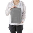 thumbnail image 5 of Djiypn Travel Shoe Bags, Foldable Waterproof Shoe Puches Organizer-Double Layer (Gray), 2Pack, 5 of 9