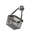 thumbnail image 2 of Cestas colgantes de cocina, cestas de almacenamiento de rejilla, cesta de pared para frutas y verduras, cesta de alambre de metal para baño, armario de lavandería Gris, 2 of 8
