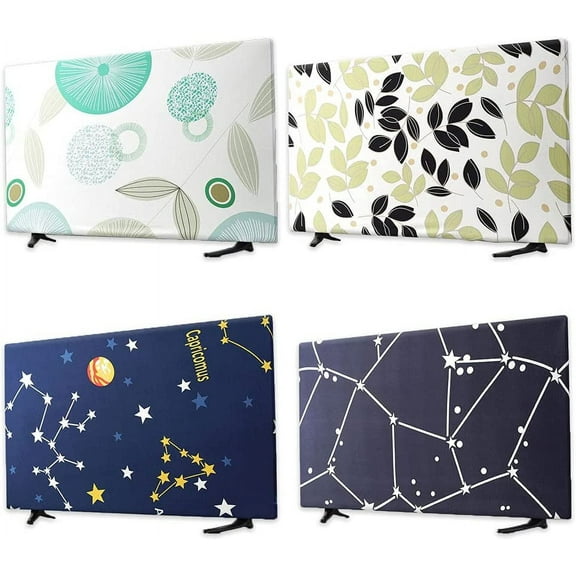 TV Covers Indoor, Stretchable, Dustproof, TV Screen Monitor Desktop Computer Slipcover, Dust Cover Protector Indoor Decor (Starry Night, 32inch)