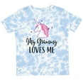 thumbnail image 3 of Inktastic Grammy Loves Me Unicorn Girls Girls Toddler T-Shirt, 3 of 5