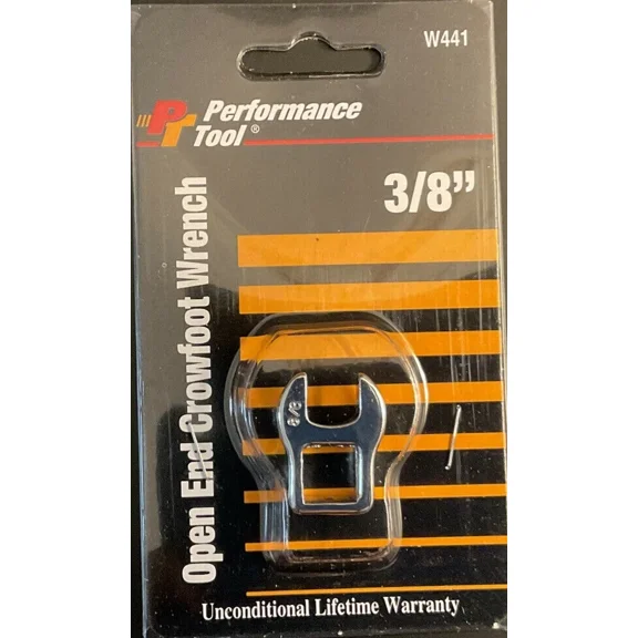New Performance Tool 3/8 Open End Crowfoot Wrench W441