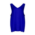 thumbnail image 6 of Tank Tops for Women Women's Vest Sleeveless Shirts for Women V Neck Tees Blouses Casual Basic Tops Pullover Tank Top Kagetolytai Blue 3X, 6 of 6