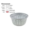thumbnail image 2 of Handi-Foil 4 oz. Aluminum Foil Utility/Muffin/Cupcake Ramekin Cup - Heavy Duty (pack of 50), 2 of 6
