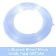 thumbnail image 3 of Topekada 20Ft Edge Bumpers with Double-Sided Tape, Edge Protector Strip, Clear Bumper Strip Baby Proofing Furniture Edge Protectors for Cabinets, Table,Drawer, 10mm, 3 of 7