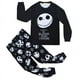 thumbnail image 3 of Pijama cómodo de Jack de Pesadilla antes de Navidad para niños, disfraz de cosplay con estampado de calavera en blanco y negro para Halloween, 3 of 6