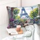 thumbnail image 4 of Fotbe Parisian Cafe With Eiffel Funda de Almohada Decorativa Estilo Occidental, Lujo en Algodón, Fundas para Almohadas King, Cojín Estampado para Decoración del Hogar-14"x20", 4 of 6