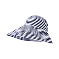 thumbnail image 1 of GPOECD Ladies' Striped Lazy Style Sun Hat for Sun Protection and Summer Relaxation Blue,One Size, 1 of 2