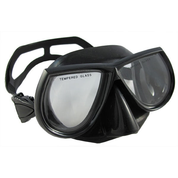 Black Silicon Scuba Diving Mask Tempered glass optical nearsighted freedive mask 