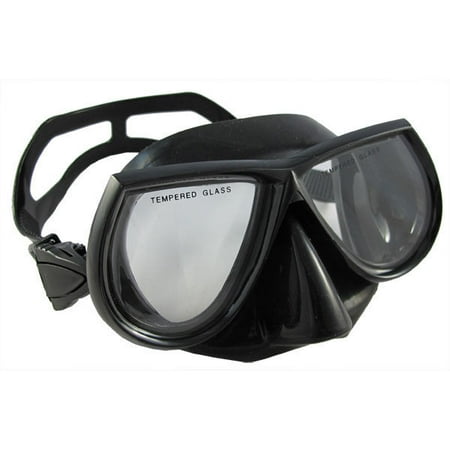 Scuba Diving Spearfishing Free Dive Low Volume Black Silicone (Best Low Volume Dive Mask)