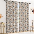 thumbnail image 6 of Tchckioa Modern Flowers Blackout Curtains for Bedroom,Room Darkening Window Drapes,Grommet Top,2 Panels,52x84, 6 of 6