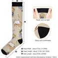 thumbnail image 3 of FREEAMG Celebrate Holiday Canada Day Beavers Elements Compression Socks for Women and Men, 1 Pair, 3 of 7