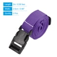 thumbnail image 2 of Unique Bargains 2m Adjustable with Quick Release Buckle Luggage Straps, Purple 2 Pack, 2 of 5
