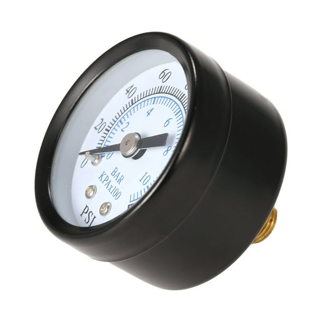 40mm 0~160psi 0~10bar Pool Filter Water Pressure Dial Hydraulic Pressure Gauge Meter Manometer 1/8" NPT Thread
