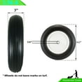 Flat free 3 50 8 13 durable wheelbarrow tire with 3 4 5 8 bearing