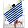 thumbnail image 6 of CuiLiyq Extra Large Beach Towel, Oversized Microfiber Beach Towel 59.8" x 27.5", Striped Lightweight Pool Towel, Swim Travel Towel for Adults Mens Women, Blue, 6 of 6