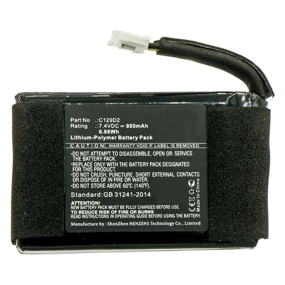 Batteries N Accessories BNA-WB-P11053 Speaker Battery - Li-Pol, 7.4V, 900mAh, Ultra High Capacity - Replacement for Bang  Olufsen C129D2 Battery