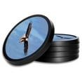 thumbnail image 1 of Silicone Non-Slip Drink Coasters with Removable Printed Absorbent Felt Pad - Set of 4 - Soaring Eagle, 1 of 3