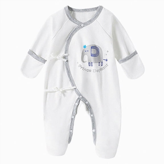 CAUYDY 3-6M 9-12M 18-24M Gift for Newborn Baby Boy Sleepers Preemie Clothes Long Sleeve Jumpsuit Fall Winter Infant Boys Romper Toddler Pajamas Grey for Sizes 1-3 Months