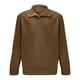 thumbnail image 3 of Blusa y camisa de cuello alto de manga larga para hombre, moda informal, color sólido, deportiva, cuello alto, botones, manga larga, sudadera, blusa, abrigo de poliéster para hombre, 3 of 4