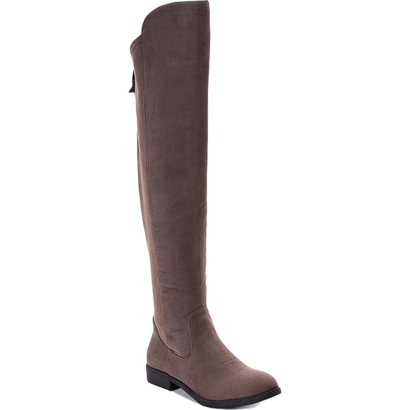 Style & Co. Women's Hayley Faux Suede Over-the-Knee Boots Brown 7 M