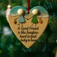 thumbnail image 4 of Miyuadkai Under 1 $, Sea Glass Pendant, Heart Shaped Acrylic Ornament "A Good Friend Is Like Seaglass" Themed Decor for Christmas Tree & Gifting, Sea Glass Pendant*1 Piece, 4 of 9