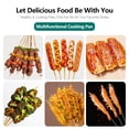 thumbnail image 5 of Cast Iron Sausage Grill Pan Non-Stick Baking Tray with Anti-Scald Wooden Handle Household Hot Dog Grill Pan, 5 of 10