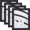 thumbnail image 1 of Craig Frames Essentials, Modern 1 Inch Picture Frame, 12 x 18 Inch, Black, Set of 4, 1 of 4