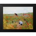 thumbnail image 2 of Cassatt, Mary 14x11 Black Modern Framed Museum Art Print Titled - Poppies In A Field 1880, 2 of 5