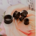 thumbnail image 6 of ZS 1 Pair Double Falre Ear Tunnel Plugs Expander Brown Wood Ear Gauges Stretching 0g 00g, 6 of 6