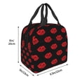 thumbnail image 3 of Disketp Red Beautiful Lips Bolsa Térmica para Almuerzo para Hombre y Mujer, Ideal para Trabajo, Senderismo y Picnic, 3 of 8