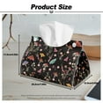thumbnail image 7 of ZUXONGSY Mushroom Butterfly Tissue Box Covers Modern PU Leather Tissue Holder with Buckle Rectangular Tissue Box Cover Easy to Install Napkin Tissue Box for Home Bathroom Car, 7 of 7