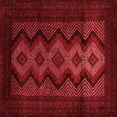thumbnail image 1 of Ahgly Company Indoor Square Southwestern Red Country Area Rugs, 7' Square, 1 of 4