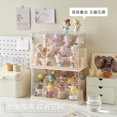 thumbnail image 4 of Organizador de caja de alfabetización de viento crema, vitrina de exhibición de muñecas de polvo de escritorio, escalera, juego de marea, soporte de exhibición de marionetas de mano, 4 of 5