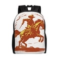 thumbnail image 1 of Easygdp Vintage Cowboy On A Bronco Horse Mochila Versátil y Elegante: Comodidad, Almacenaje y Durabilidad para la Universidad, Trabajo, Viajes y Uso Diario, 1 of 8