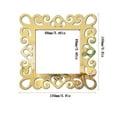 thumbnail image 3 of Fiudx Adhesivo Acrílico para Espejo, Elegante Diseño Dorado y Plateado, Material Duradero y Resistente, Ideal para Interruptores y Paneles, Fácil Instalación, Decoración Moderna para El Hogar y La Of, 3 of 5
