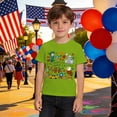 thumbnail image 2 of USA 250th Anniversary Shirt Kids Boys Patriotic Graphic T Shirt Print Short Sleeve Casual Tee for Children Green 10 Years-11 Years, 2 of 4