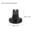 thumbnail image 2 of Perillas de control de efecto de guitarra de 10 piezas con agujero de eje de 6.4 mm (Ampere) con tornillo de fijación en negro, 2 of 3
