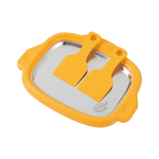 1 Pce Machine à Crème Glacée Roulée, Plaque pour Rouleaux de Crème Glacée avec 2 Spatules, Machine Instantanée à Crème Froide Roulée pour Smoothies Maison Bricolage, Plateau pour Rouleaux de Yogourt Glacé, Moule/rouleau à Gelato Instantané (Jaune)