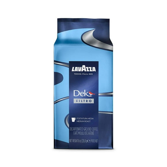 Café Lavazza Dek Filtro, tostado medio, 226 g, paquete de 20