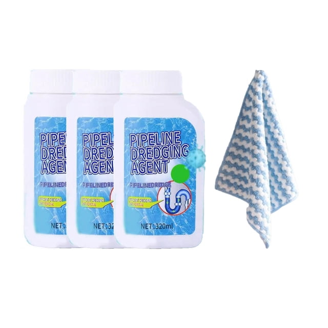 Xihbxyly Limpiador de Desagües, Solución Desatascadora Multifuncional, Fórmula Suave para Inodoros, Fregaderos, Desagües de Cocina y Baño, Eficaz para Obstrucciones de Aceite y Suelo, 320 Ml