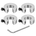 thumbnail image 1 of SBR20 Linear Rail Shaft Stop Collars with a Nickel Flat Head Wrench 4pcs, 1 of 6